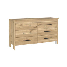 Load image into Gallery viewer, 59" Six Drawer Double Dresser - Natural
