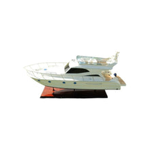 Load image into Gallery viewer, Hand Painted Model Boat Tabletop Sculpture - White
