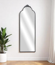 Load image into Gallery viewer, 65" Metal Arch Full Length Hanging Mirror - Black
