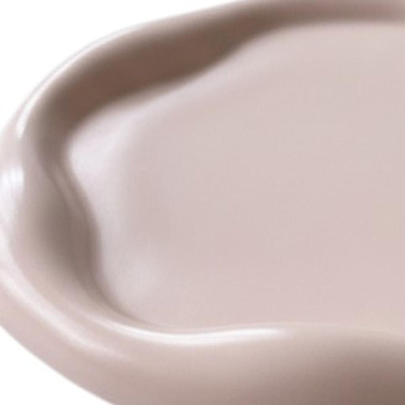 7" Resin Handmade Round Trinket Tray - Pale Pink