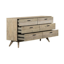 Load image into Gallery viewer, Solid Wood Six Drawer Double Dresser - Brown
