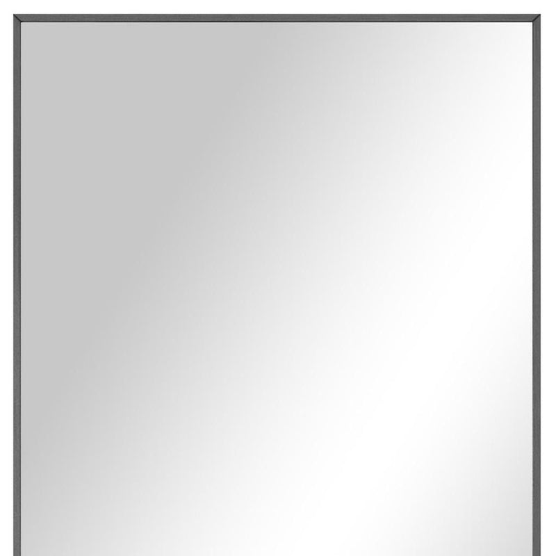 Metal Freestanding Or Wall Mount Framed Full Length Mirror - Black