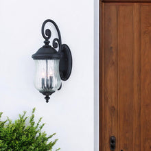 Load image into Gallery viewer, Three Light Urn Shaped Wall Light - Matte Black
