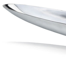 Load image into Gallery viewer, Contempo Shiny Extra Large Long Boat Tray - Silver
