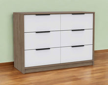 Load image into Gallery viewer, Modern Rustic Dresser - White / Natural
