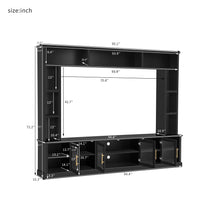 Load image into Gallery viewer, All-In-One Entertainment Center With Bookshelves &amp; Tempered Glass Doors, TV Console Unit For Living Room

