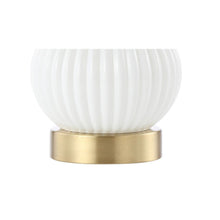 Load image into Gallery viewer, Globe Globe Lamp With Drum Shade - White
