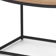 Load image into Gallery viewer, 16" Solid Wood Footstool - Brown And Black

