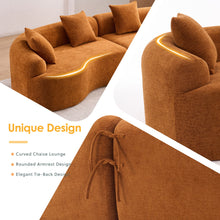 Load image into Gallery viewer, 4 Seater Sofa With Fabric, 30D, 60 Hardness Full Sponge, 4 Pillow For Living Room, Home Furniture Sleeper Sectional Sofa For Apartment
