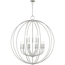 Load image into Gallery viewer, 48" Multi Light Dimmable Chandelier With Shades - Nickel
