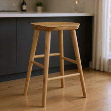 Load image into Gallery viewer, Backless Bar Height Bar Chair - Natural
