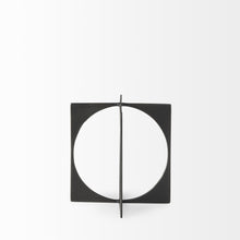 Load image into Gallery viewer, Circle Square Sculpture - Charcoal / Gray
