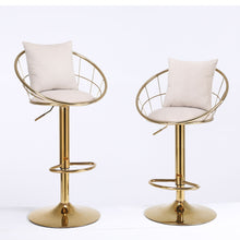 Load image into Gallery viewer, Unique Design Bar Chair, 360 Degree Rotation, Adjustable Height, Suitable For Dining Room And Bar

