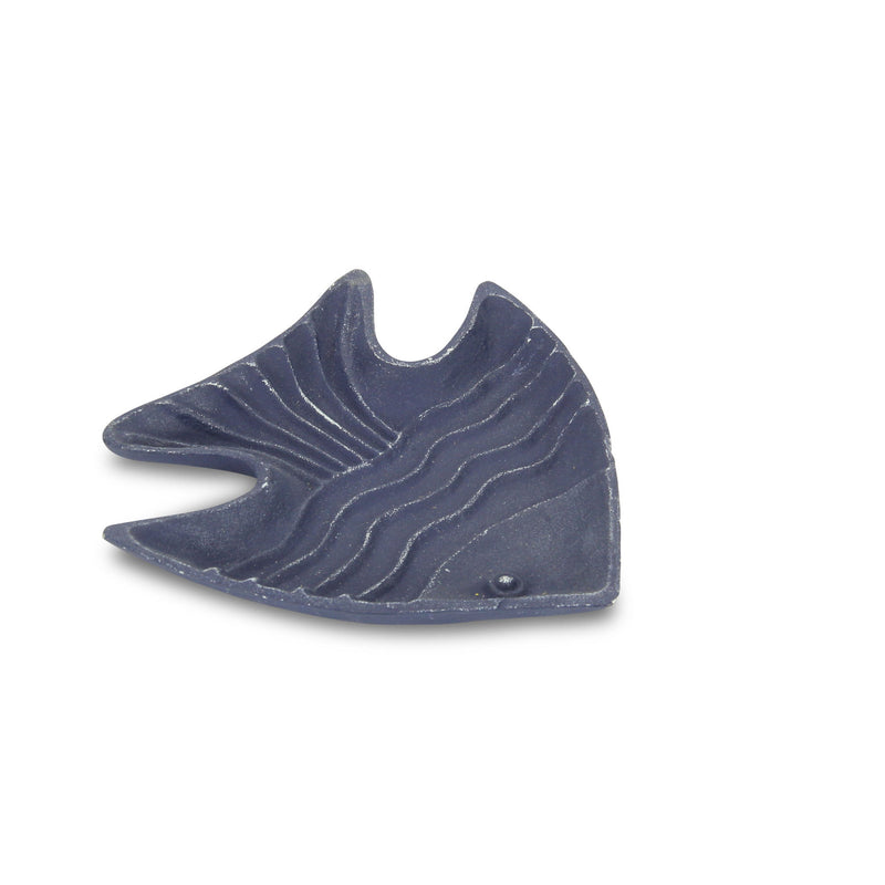 8" Angel Fish Cast Iron Vanity Tray - Blue