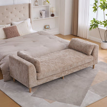 Load image into Gallery viewer, Modern Upholstered End Of Bed Bench With Armrests
