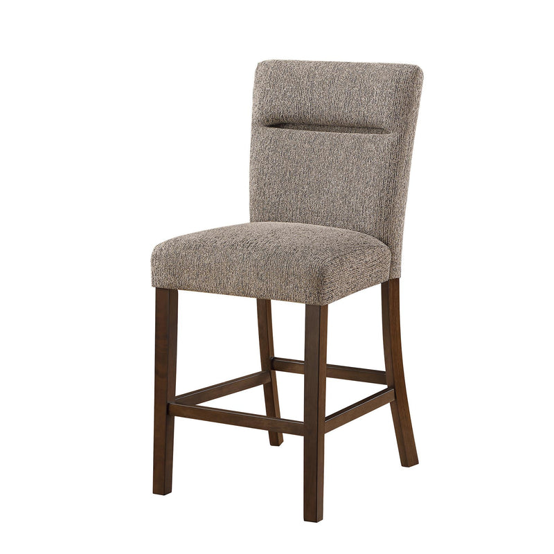Wood Counter Height Bar Chairs (Set of 2) - Brown And Dark Brown