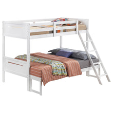 Load image into Gallery viewer, Bunk Bed With Built In Ladder, Safety Guardrails And Angled Access Step

