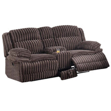 Load image into Gallery viewer, Contemporary Motion Loveseat With Console Storage
