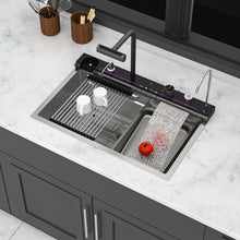 Load image into Gallery viewer, 30" Single Bowl Kitchen Sink With Smart LED Faucet
