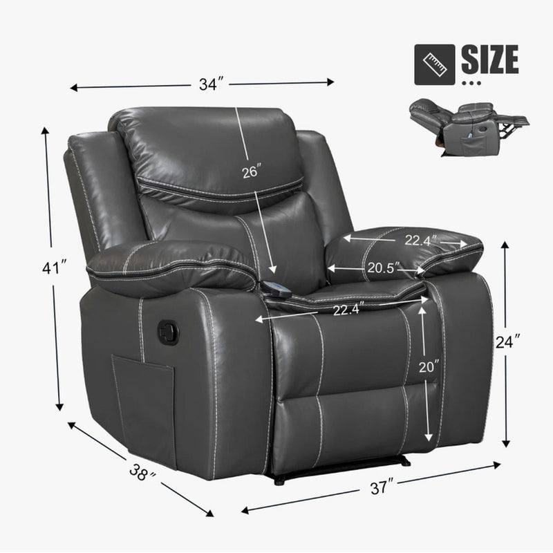 Recliner Chair With Vibration And Heating