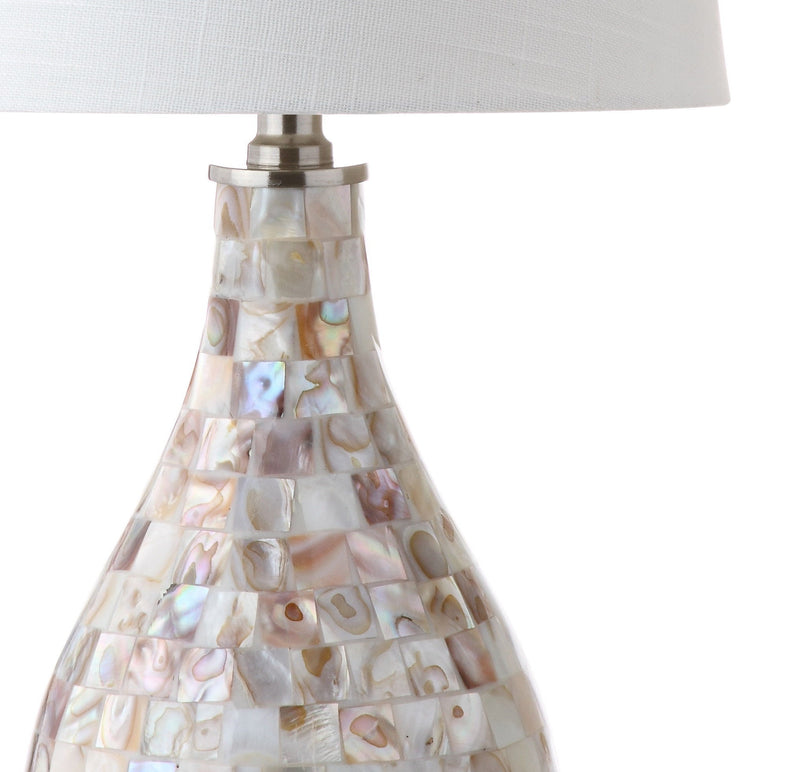 Novelty Desk Lamp LED With Drum Shade - Seashell