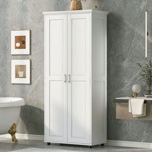 Load image into Gallery viewer, Storage Cabinet With Adjustable Shelves, 2 Doors, Rectangle Design For Bathroom
