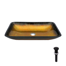 Load image into Gallery viewer, Gradient Tempered Glass Vessel Sink With Pop-Up Drain
