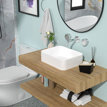 Load image into Gallery viewer, Modern European Design Ceramic Rectangular Vessel Bathroom Sink

