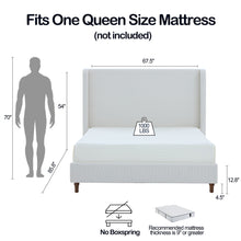 Load image into Gallery viewer, Harper - Tall Headboard Upholstered Bed With Elegant Simplicity
