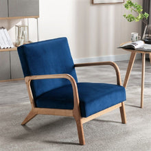 Load image into Gallery viewer, Classic Mid-Century Modern Accent Chairs, Open Framed Armchair With Cushioning
