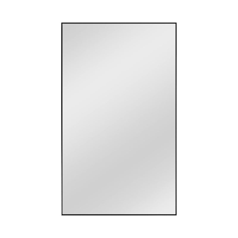 Jumbo Minimal Bathroom Vanity Mirror - Black