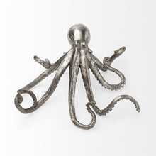 Load image into Gallery viewer, Octopus Tabletop Sculpture - Antiqued Silver
