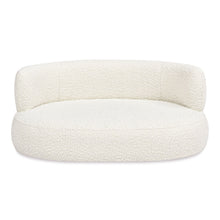 Load image into Gallery viewer, Shep - Curved Dog Sofa Bed Medium - Ivory White

