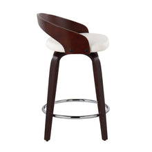 Load image into Gallery viewer, Grotto - Contemporary Fixed Height Counter Stool &amp; Swivel With Round Footrest (Set of 2)
