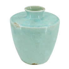 Load image into Gallery viewer, Crackle Glaze Round Table Vase - Aqua
