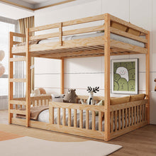 Load image into Gallery viewer, Stylish Bunk Bed With Ladder And Guardrails
