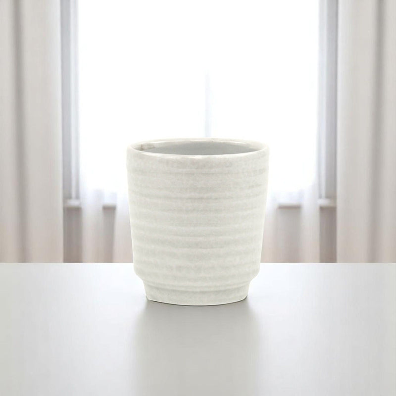 Round Pot Planter (487472) - White