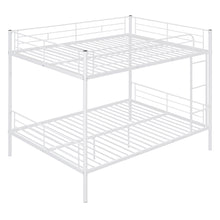 Load image into Gallery viewer, Full Over Full Metal Bunk Bed, White
