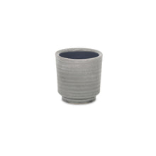 Load image into Gallery viewer, Striped Round Pot Planter (487491) - Gray
