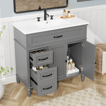 Load image into Gallery viewer, Bathroom Vanity With Sink, Freestanding Cabinet &amp; Drawers
