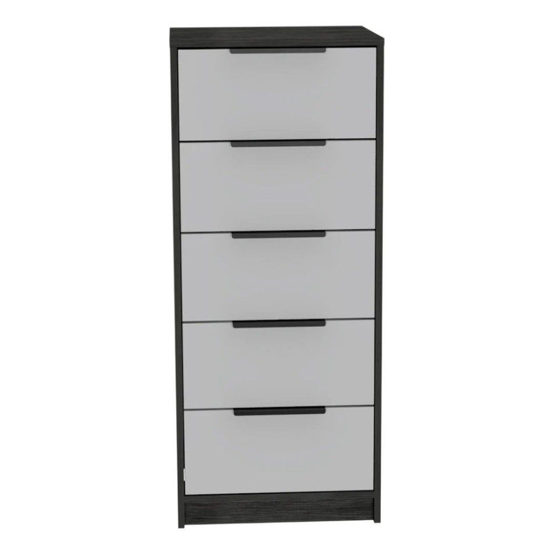 Five Drawer Chest - White