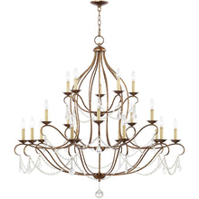 Load image into Gallery viewer, 46" Multi Light Metal Dimmable Chandelier With Shades - Bronze
