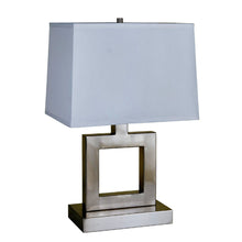 Load image into Gallery viewer, Open Square Table Lamp With White Rectangle Shade - Nicekl
