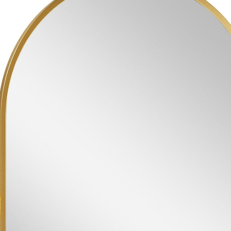 31" Metal Framed Accent Mirror - Gold