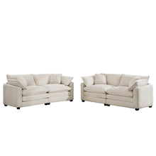 Load image into Gallery viewer, Elegant Oversized Sectional Sofa Set With Deep Seats And Flexible Layout
