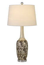 Load image into Gallery viewer, Metal Two Light Bedside Table Lamps With White Globe Shade (Set of 2) - Silver
