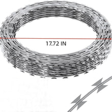 Load image into Gallery viewer, Galvanized Barbed Wire Fence Roll, Security Fencing With Sharp Razor Edges
