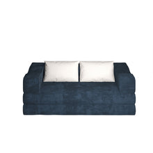 Load image into Gallery viewer, 3 Seat Folding Floor Couch &amp; King Size Bed Mattress
