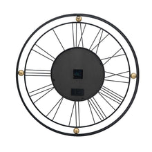 Load image into Gallery viewer, Circle Analog Exposed Gear Wall Clock (485988) - Black / Gold
