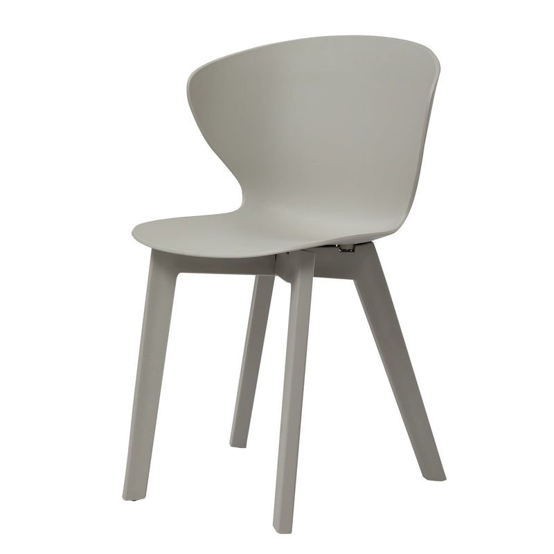 Heavy Duty Plastic Dining Side Chair (Set of 4) - Gray